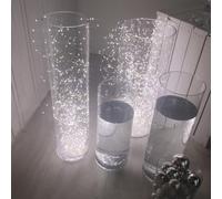 Lotti Importex Catena Natalizia Luci di Natale 400 LED Cavo Argento 4+20 mt