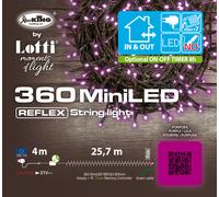 Lotti Importex Luci di Natale 360 LED Viola Porpora Catena Luce Natalizia 25 mt