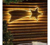 Lotti Kite Stella in Tubo Ultraluminoso, 100 x 40 cm, 288 Led Bianco Caldo