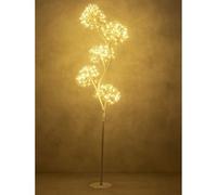 Lotti Lampada da Terra LED Albero 5 Sfere, 170cm, 1800 MicroLED Flash, Bianco