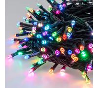 Lotti Luci di Natale 200 Led Cavo 24mt Crazy RGB Multicolor per Interno Esterno