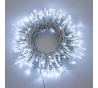 Lotti Luci di Natale con Cavo Bianco Natalizia MiniLED Interno Esterno con Timer [EEK: A+++]