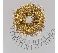 Lotti Luci LED Cluster 3000, Catena Luminosa 45m, Flash LED Bianco Caldo, per Esterni con Timer Integrato, 220-240V