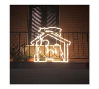 Decoro luminoso Lotti Sagoma Presepe Neon Bifacciale 40472