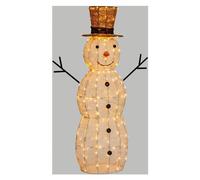 Lotti Pupazzo di neve Bianco (H105 cm) luce fissa (1pz) 220 luci - LED Bianco