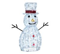 Lotti Pupazzo di neve (H70 cm) 3 giochi di luce 160 luci - LED IP44 Bianco 80249