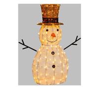 Lotti Pupazzo di neve (H70 cm) luce fissa (1pz) 160 luci - LED Bianco caldo IP44