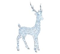 Lotti Renna 3D Bianco (H105 cm) 3 giochi di luce (1pz) 180 luci - LED Bianco