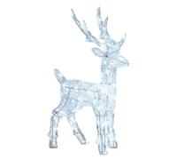 Lotti Renna 3D Bianco (H65 cm) 3 giochi di luce (1pz) 80 luci - LED Bianco caldo