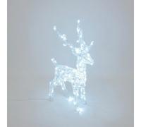 Lotti Renna 3D H65cm Acrilico Morbido SFN Soft Acrylic Net 80 LED BIANCO FREDDO SFN 3D RN65-80-F