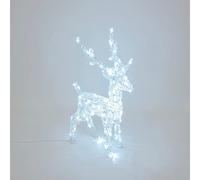 Lotti Renna 3D H85cm Acrilico Morbido 120 LED BIANCO FREDDO Ø5mm 63846 SFN 3D RN85-120-F