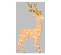 Lotti Renna 3D (L50 P15 H85 cm) luce fissa (1pz) 120 luci - LED Bianco caldo