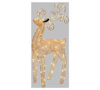 Lotti Renna (L22 P8 H47 cm) luce fissa 100 luci - MICROLED IP20 Rame 63365
