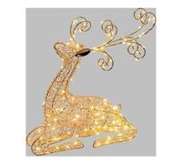 Decoro luminoso Lotti Renna Metallo Sdraiata led luce fissa 63389