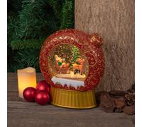Lotti Sfera Natale Glitter LED 20 cm con musica luci Natale decorazione luminosa [EEK: Conforme]