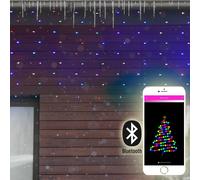 Lotti Tenda Luminosa Bluetooth 400xH90cm Luci di Natale 180 LED RGB Multicolor [EEK: Conforme]