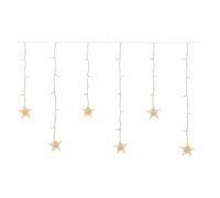 Lotti Tenda luminosa Natale Trasparente 90 luci - LED Bianco caldo (2 + 4 mt)