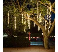 Lotti Filo Verde 1080 luci - LED Bianco caldo (15 + 6 mt) Nastri pendenti 12