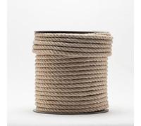 Lottini Corda in Fibra Naturale di Juta a Quattro legnoli Disponibile in Vari diametri e Varie metrature (5, 14 mm)