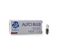 LOTTO 10 PEZZI Lampada Lampadina Luce M-TECH H6W (BAX9S) 12V 6W RICAMBIO