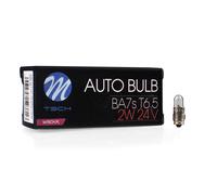 Lotto 10 pezzi lampadine lampade alogene M-TECH T6.5 BA7s = 24V/2W =