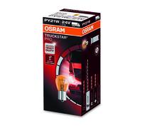 Lotto 10 pezzi Lampadine Luce OSRAM TRUCKSTAR PRO +100% BAU15s 21W 24V PY21W