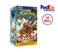 Lotto 10 scatole Pokémon TCG 10x Booster Box Clay Burst (SV2D) coreano ver