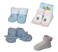 LOTTO 100 PAIA CALZINI NEONATO COTONE ASSORTITI QUATTRO MODELLI TAGLIA 0-6 MESI