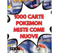 LOTTO 1000 CARTE POKEMON MISTE + V EX VMAX GX HOLO REVERSE ITALIANE IDEA REGALO