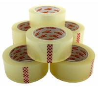 Lotto 12 6 Imballaggio Ebay Marca Nastro di Sigillante 2 " 101m Trasparente 2 MM