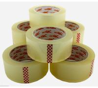 Lotto 12 6 Imballaggio Ebay Marca Nastro di Sigillante 2 " 101m Trasparente 2 MM