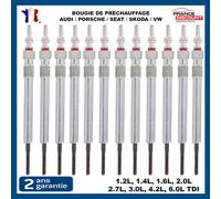 Lotto 12 Candele Candela Candelette per Audi A4 A6 Q5 2.0 2.7 3.0 4.2 Tdi