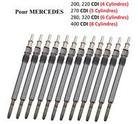 Lotto 12 Candele Di Spine per Mercedes Vito Classe E200 E220 E270 CDI