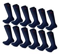 Lotto 12 Paia Calze Calzini Uomo Basket Blu L/XL