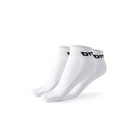 Lotto 12 Paia Calze Tecniche Uomo/Donna in Cotone morbido con Soletta in Micro Spugna, Ideali per Running, Palestra, Fitness, Pilates, Certificati OEKO-TEX, Bianco, 35-38