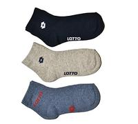 Lotto 12 paia di calzini sport per bambini/ragazzi in cotone elasticizzato con punta e tallone rinforzato dalla 2 alla 12 anni. Caviglia 10/12 anni