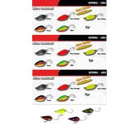 lotto 19 spoon ondulanti pesca spinning trota trout area game mini cucchiaini