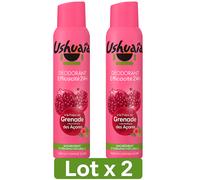 Lotto 2 Deodoranti Ushuaïa Grenade Di Azzorre Profumo Lunga Durata 2 X 200ml