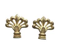 Lotto 2 frontoni orologio chiave bronzo o ottone cartello cappuccino antico f...