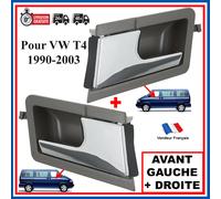 Lotto 2 Maniglia Interna Porta Per Multivan California Transporter T4 CROMO