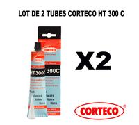 Lotto 2 Tubo Pasta Guarnizione Nera Silicone CORTECO HT300C 80 ML