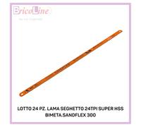 LOTTO 24 PZ. LAMA SEGHETTO 24TPI SUPER HSS BIMETA.SANDFLEX 300