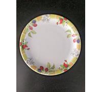 Lotto 24pz Piatti Dolce Iride Porcellana Decoro Lamponi Diametro 20cm