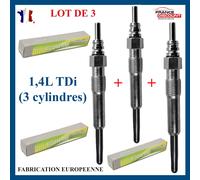 Lotto 3 Candele Di Spine per Arosa Polo Lupo 1.2 1.4 Tdi 3 Cilindri