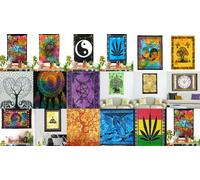 Lotto 33 foto Mandala sfuso da appendere al muro zingaro hippie arazzo poster...