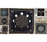 Lotto 36 Tovaglioli da Altare dei Tarocchi Stregoneria Decorativi Dorati Tova...