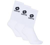 Lotto 3pack, Socks Calzini, Bianco, 43-46 Unisex-Adulto