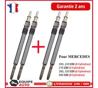 Lotto 4 Candelette Preriscaldo PARTSLINE Per PT Cruiser 2.2 CRD 2.7 CRD