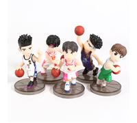 Lotto 5 Figurine SLAM DUNK Sakuragi Rukawa Akagi Mitsui Miyagi Basket Shohoku
