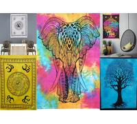 Lotto 5 foto arazzo da appendere a parete decorazione casa arazzo cotone post...